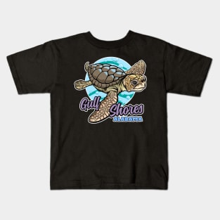 Sea Turtle Gulf Shores Alabama Kids T-Shirt